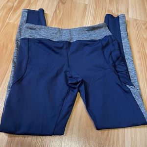 Blue & Grey Workout Leggings